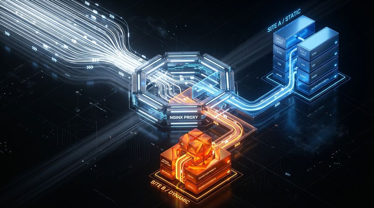 Nginx for serving multiple sites in docker